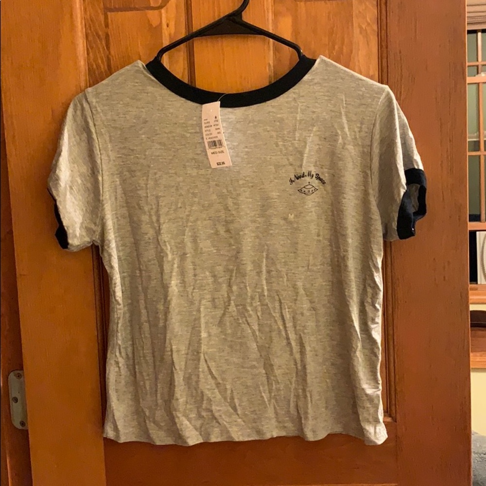 Grey and black “I Need My Space” tee